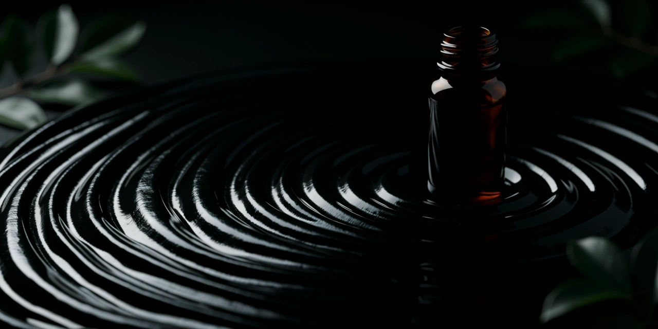Liquid obsidian texture
