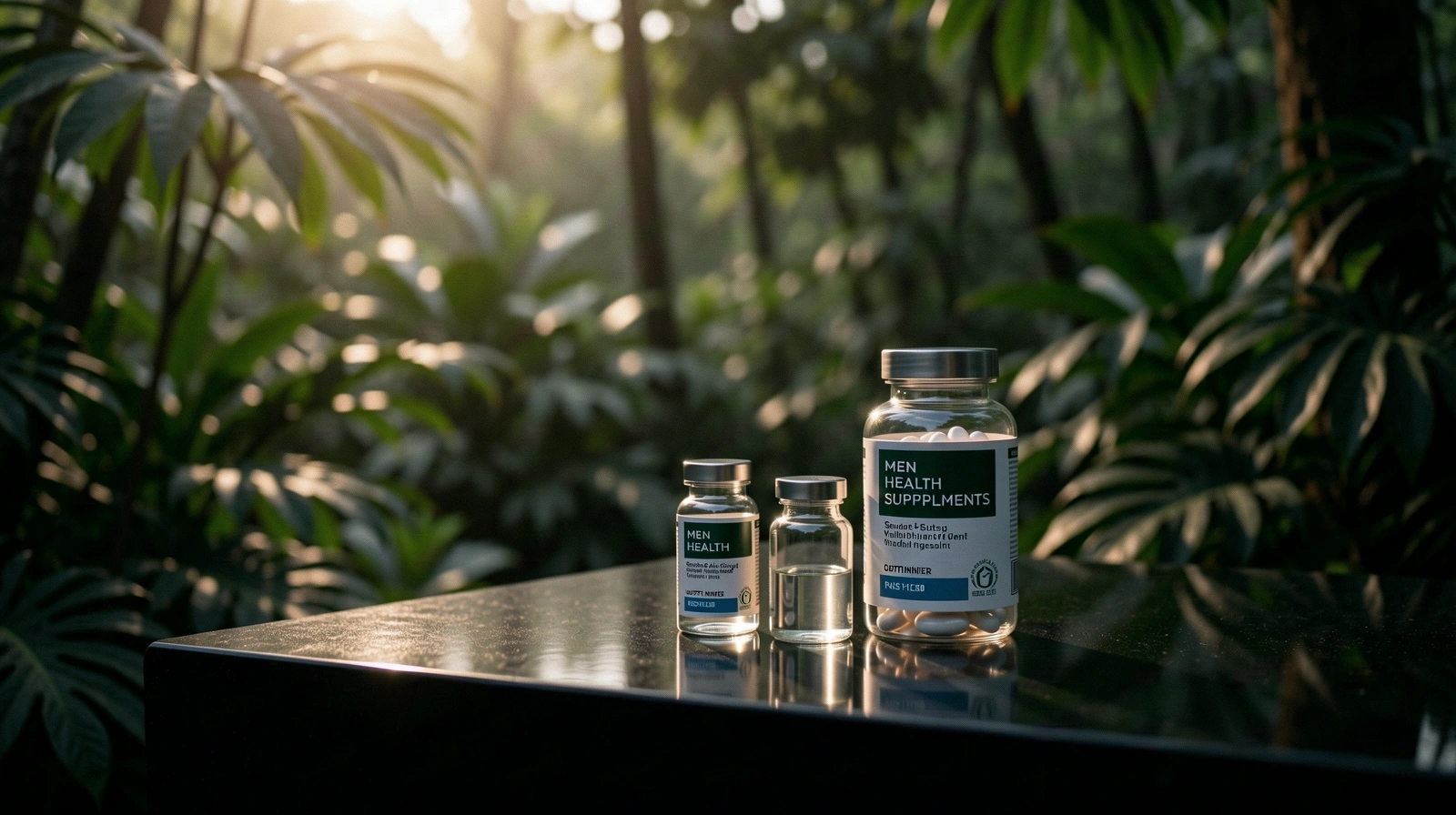 Lush Indonesian botanical landscape